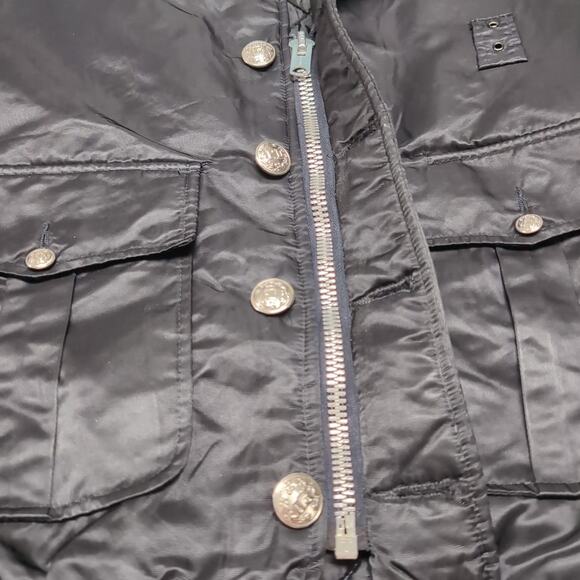 VTG Tuffy Jac Fire Fighter Department Bomber Jacket Mens Size 40L / M Black READ - Picture 8 of 16